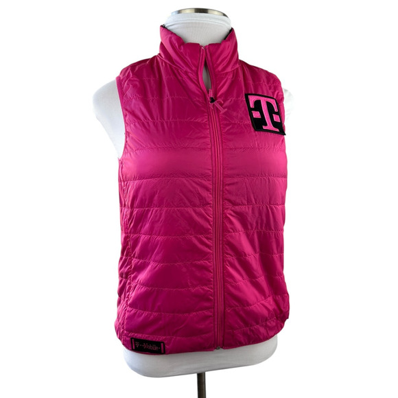 T-Mobile Full Zip Quilted Puffer Vest Employee Work Uniform Women's Medium - Picture 3 of 15